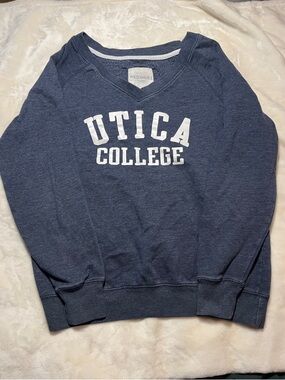 Redshirt Women's Navy Utica College V‑Neck Sweatshirt